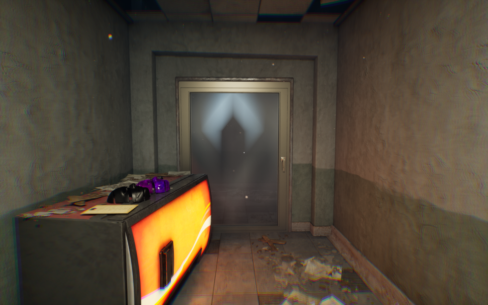 The pedestal where the three masks rest at the start of the maze